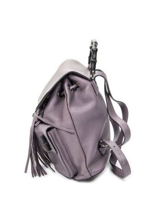 Gucci Bamboo Backpack Tassel Purple Calfskin Leather main image 8